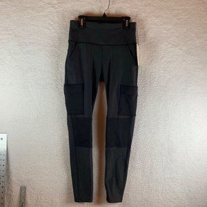 Alpine Design Women's Selina‎ High Rise Tights Cargo Pure Black Size S NWT 8115